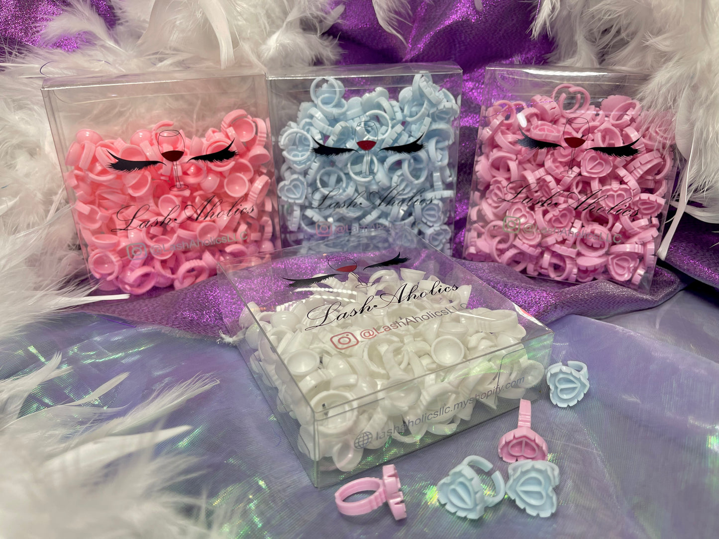Heart Shape glue rings