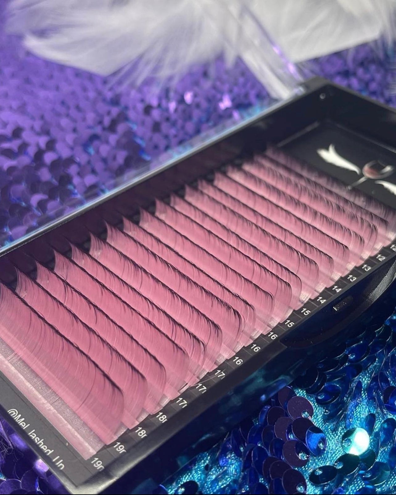 Pink/Black OmbrΓ© Lashes D 0.07