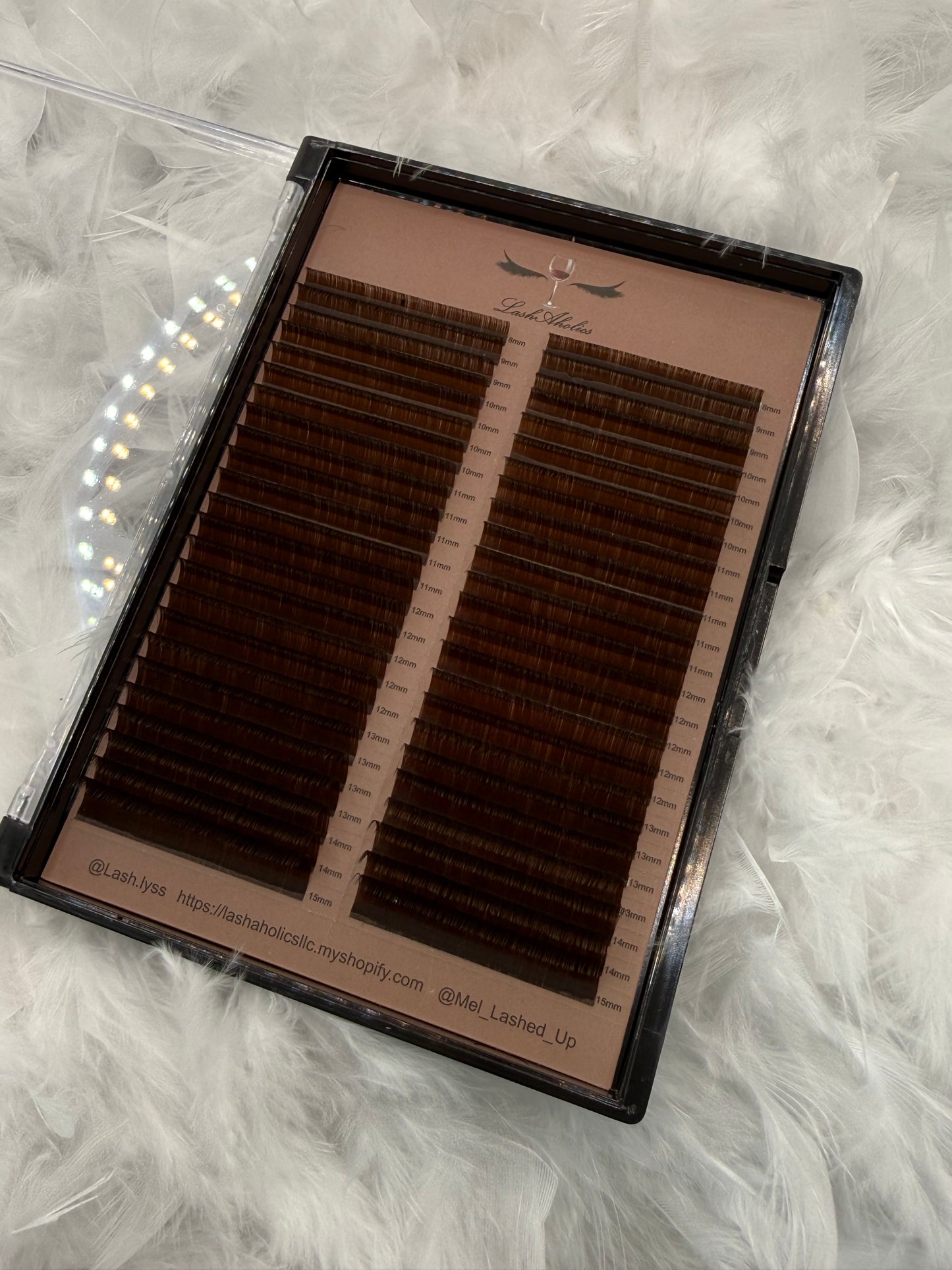 Dark Brown Lashes D 0.05