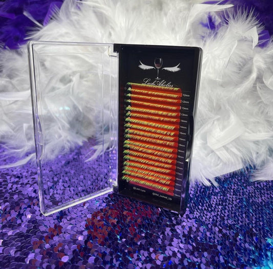 UV Orange/Yellow Ombré Lashes