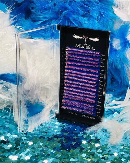 Blue/Pink Ombré Lashes D 0.07