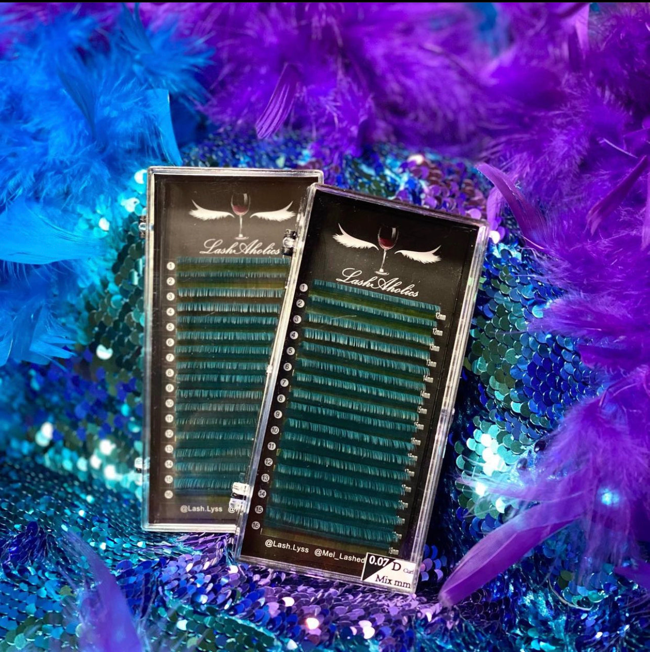 Teal Lashes D 0.07